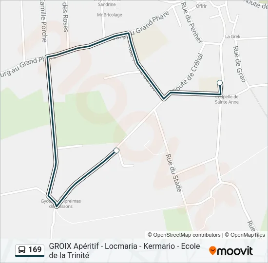 169 Bus Line Map