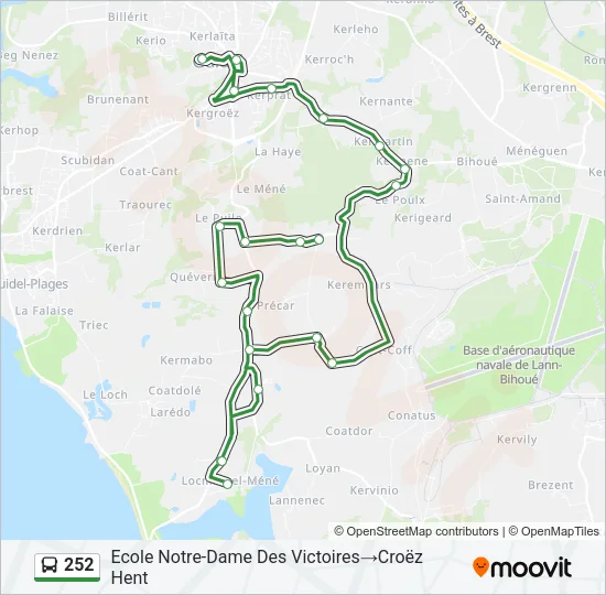 252 Bus Line Map