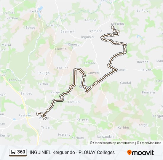 Mapa de 360 de autobús