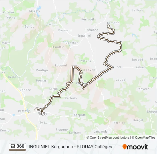 360 Bus Line Map