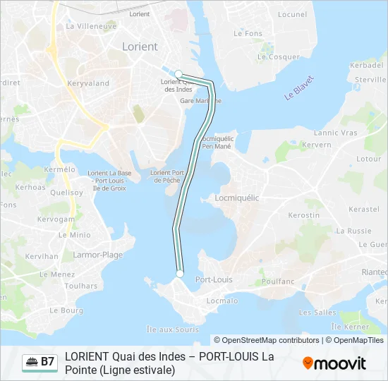 B7 Ferry Line Map