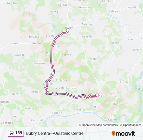 139 Bus Line Map
