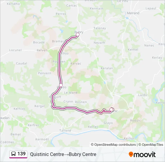 139 Bus Line Map