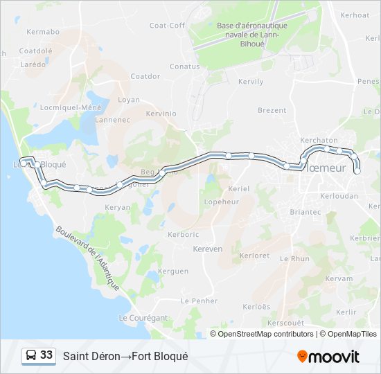 Mapa de 33 de autobús