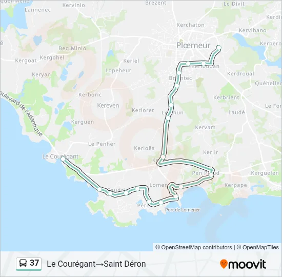 37 Bus Line Map