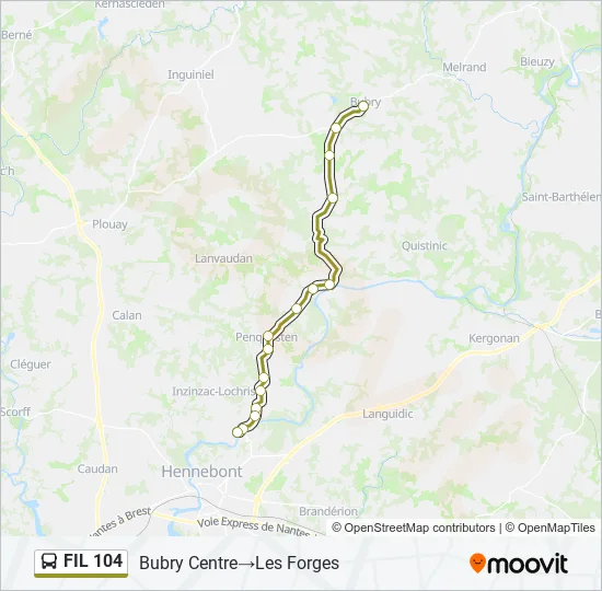 FIL 104 Bus Line Map
