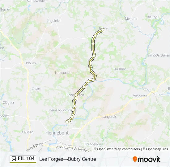 FIL 104 Bus Line Map