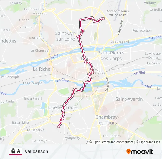 A Light Rail Line Map