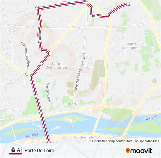 A Light Rail Line Map