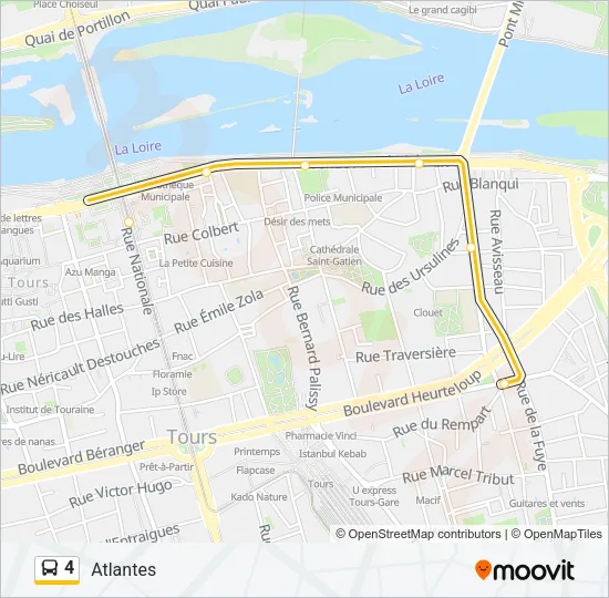 4 Bus Line Map