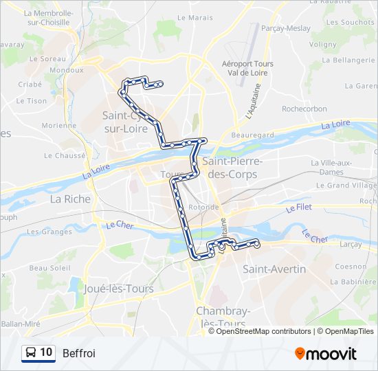 10 bus Line Map