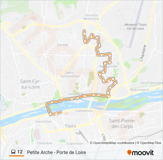 12 Bus Line Map