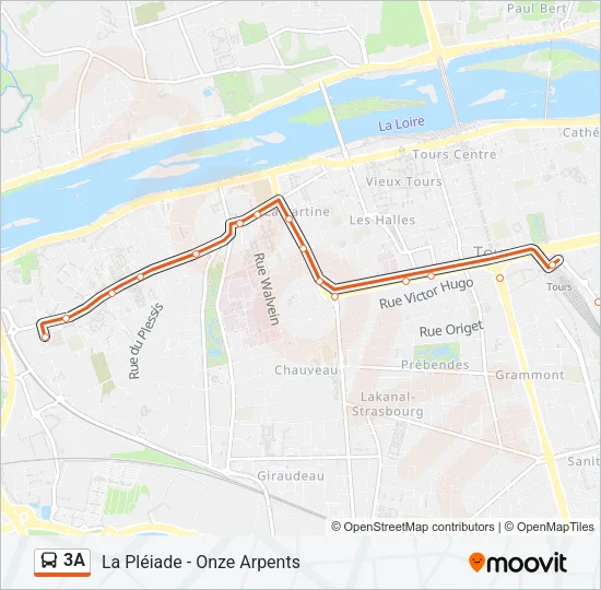 3A Bus Line Map