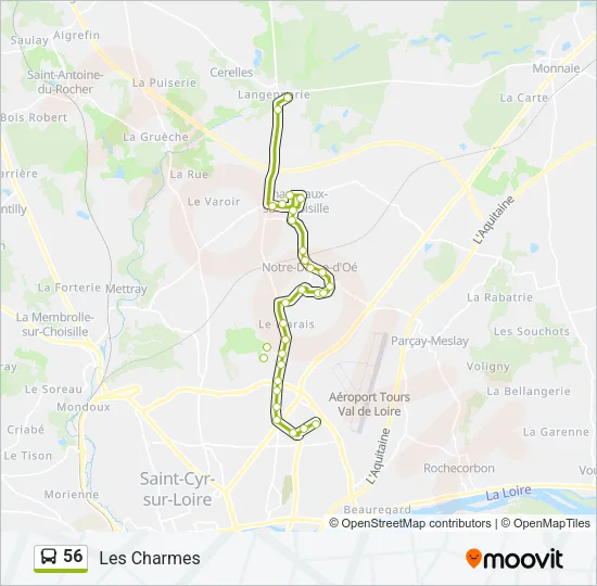 56 Bus Line Map