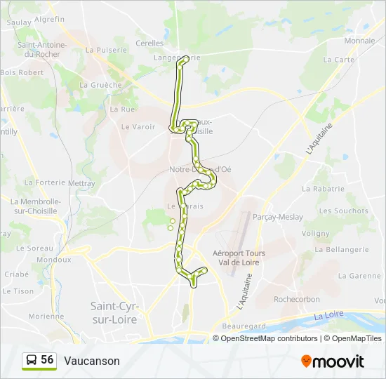 56 Bus Line Map