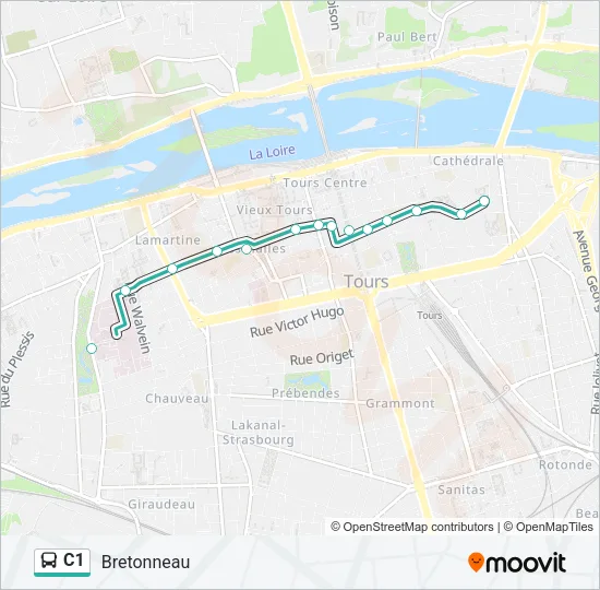 C1 Bus Line Map