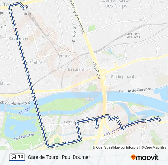 10 Bus Line Map