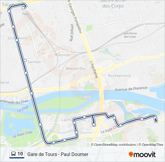 10 Bus Line Map
