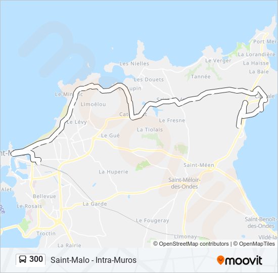 Mapa de 300 de autobús