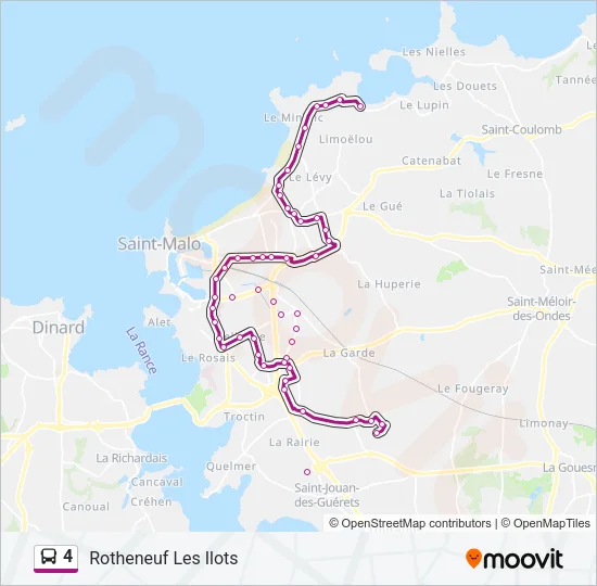 4 Bus Line Map