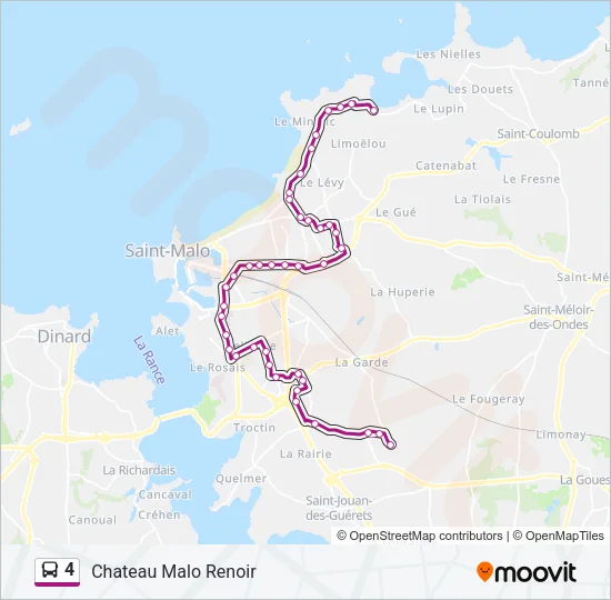 4 Bus Line Map