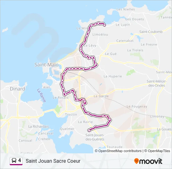 4 Bus Line Map