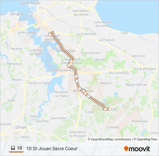 10 Bus Line Map