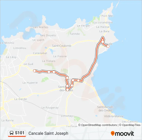 S101 Bus Line Map