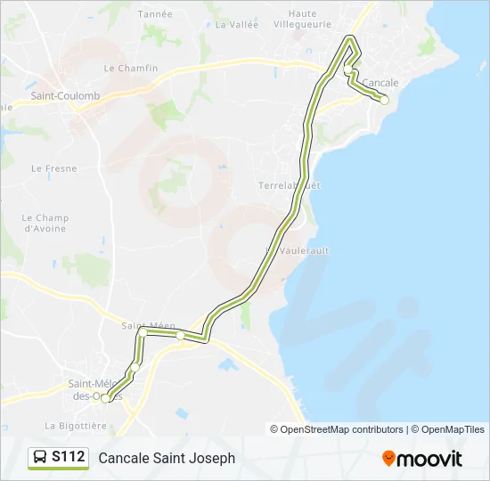 S112 Bus Line Map