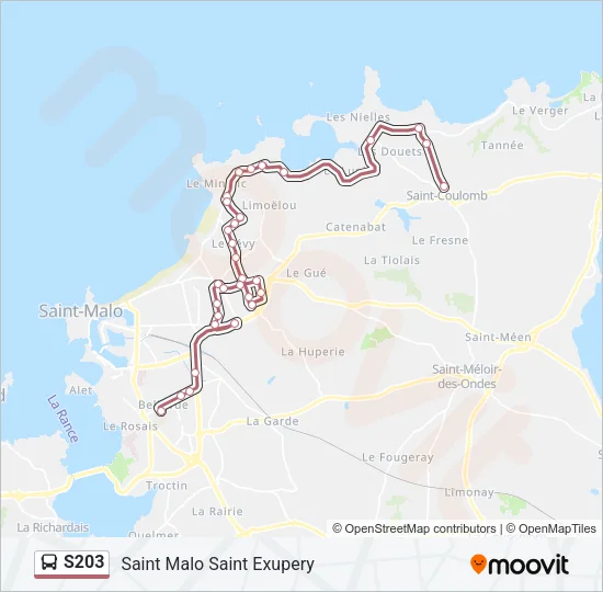 S203 Bus Line Map