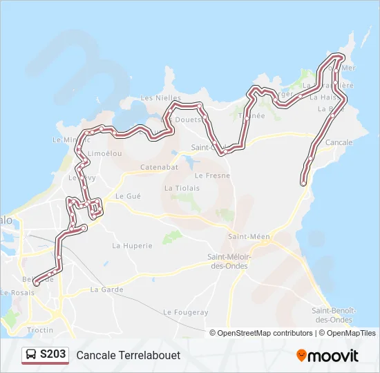S203 Bus Line Map