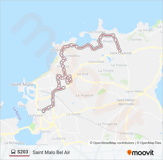 S203 Bus Line Map
