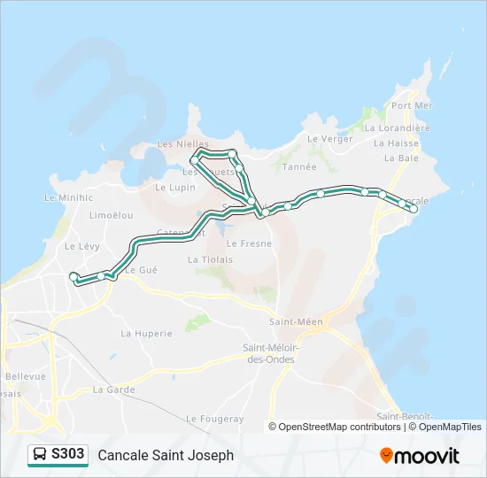 S303 Bus Line Map