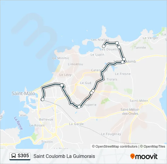 S305 Bus Line Map