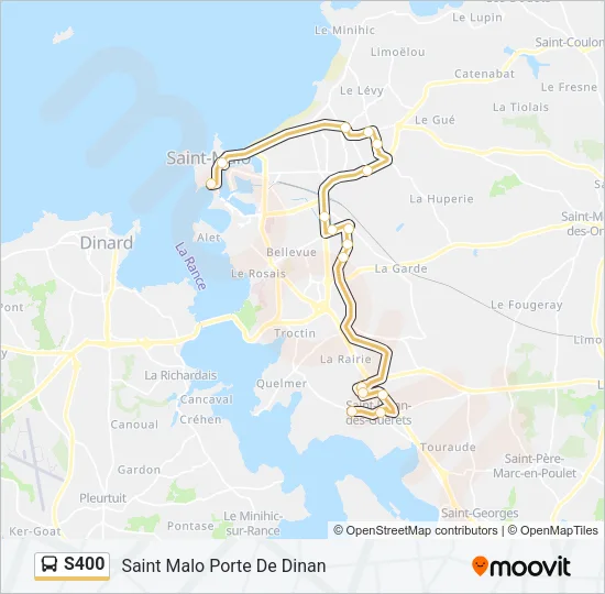 S400 Bus Line Map