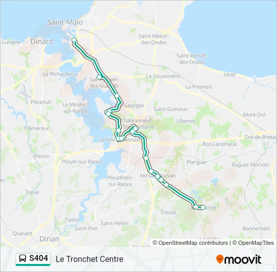 S404 Bus Line Map