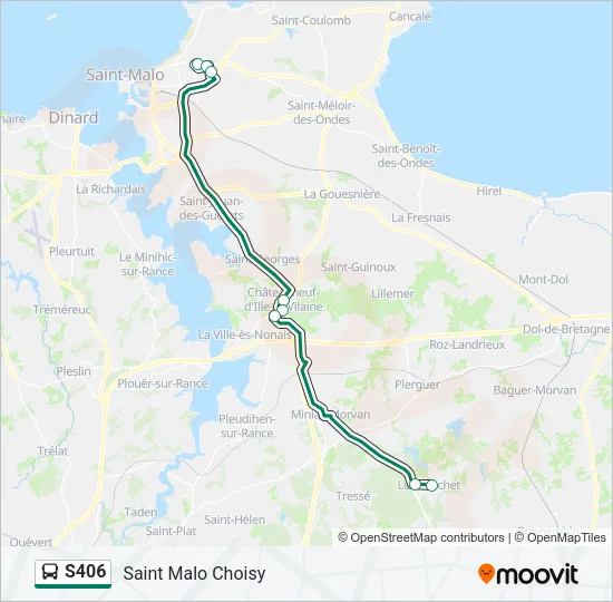 S406 Bus Line Map