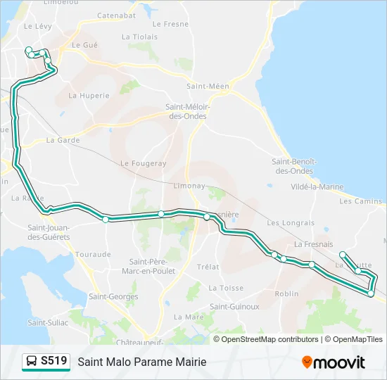S519 Bus Line Map