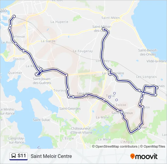 S11 Bus Line Map