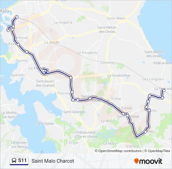 S11 Bus Line Map