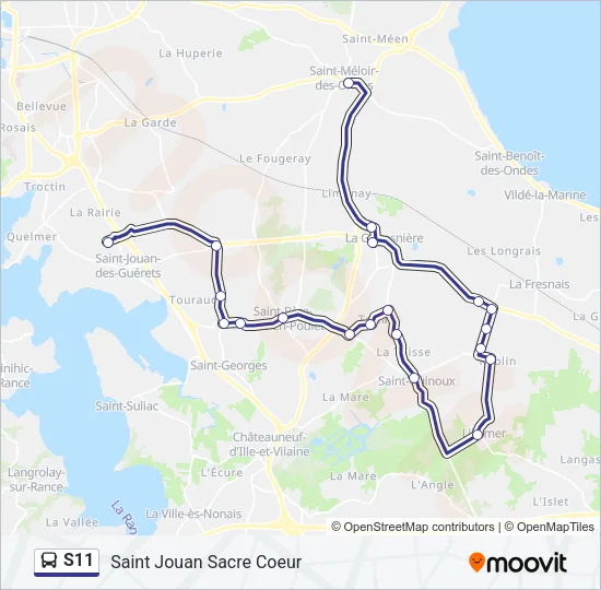 S11 Bus Line Map