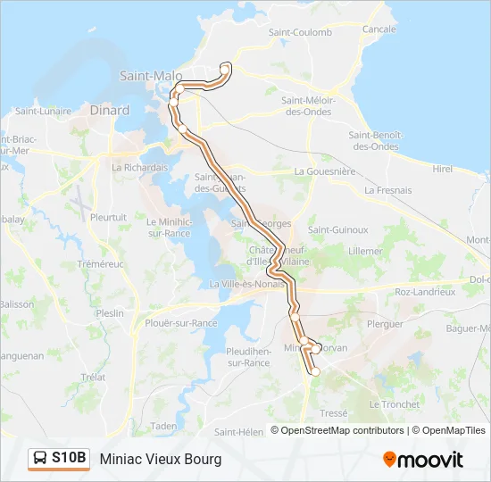 S10B Bus Line Map