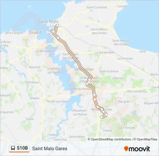 S10B Bus Line Map