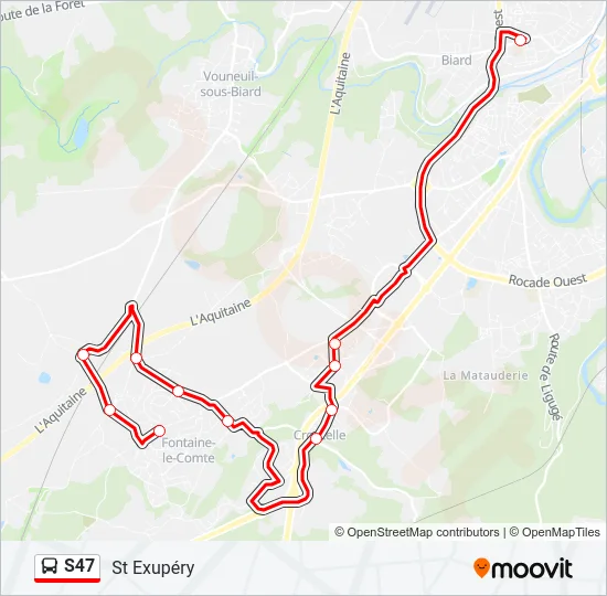 S47 Bus Line Map