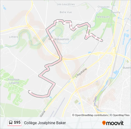 S95 Bus Line Map