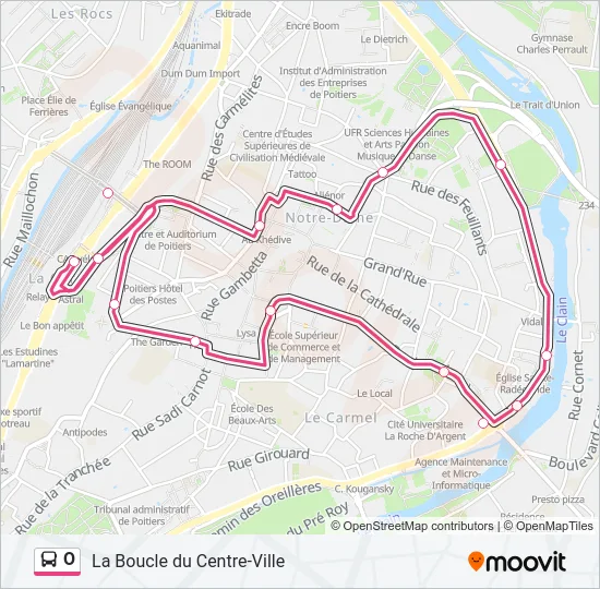 O Bus Line Map