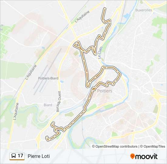 17 Bus Line Map