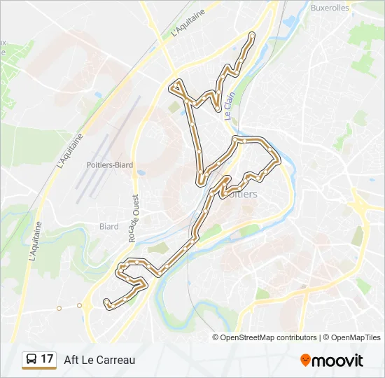 17 Bus Line Map