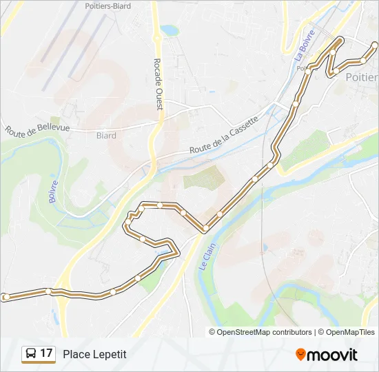17 Bus Line Map