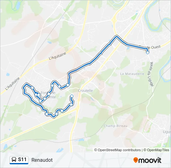 S11 Bus Line Map